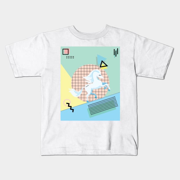 Riding 90's retro Kids T-Shirt by Dale_James